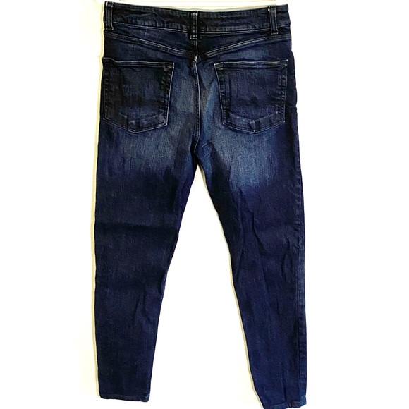 ASOS high-rise button fly jeans, dark wash - Picture 4 of 9